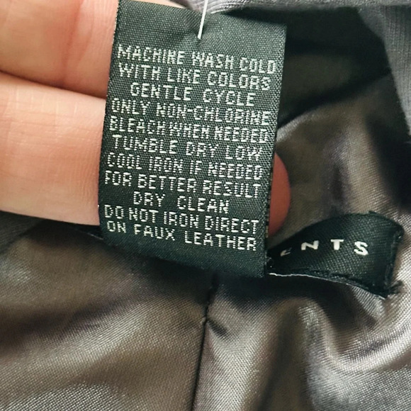 Grace Elements Faux Leather and Knit Open Jacket - Size XL - NWT - Picture 9 of 13